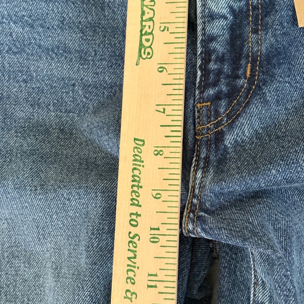 Levis 94 Baggy Wide Leg Jeans Womens 32x31 Medium Wash Blue Denim Mid Rise - Picture 8 of 12